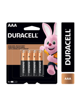 Pilas Duracell AAA 8 un.