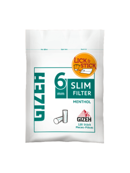 Filtros Gizeh Menthol Slim...