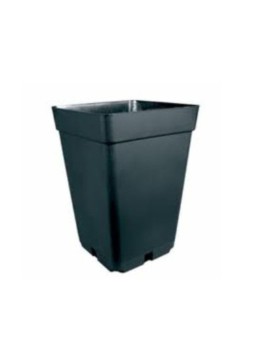 MACETA CUADRADA NEGRA 11LT