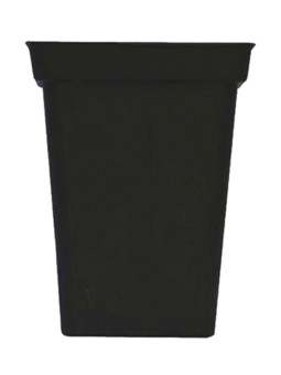 MACETA CUADRADA NEGRA 7LT